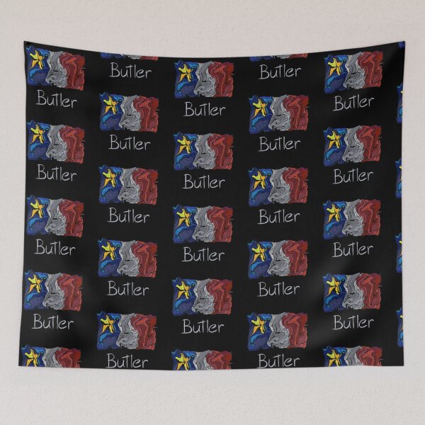 Item preview, Acadian Flag pastel liquid mosaic Butler - Drapeau acadien mosaïque liquide pastel vitrail Butler designed and sold by ColoursOfFrance.