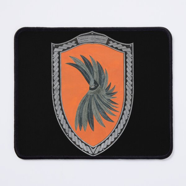 Item preview, Feathercrest (Shield moonsilver Celtic Rope on black leather) designed and sold by Swabcraft.