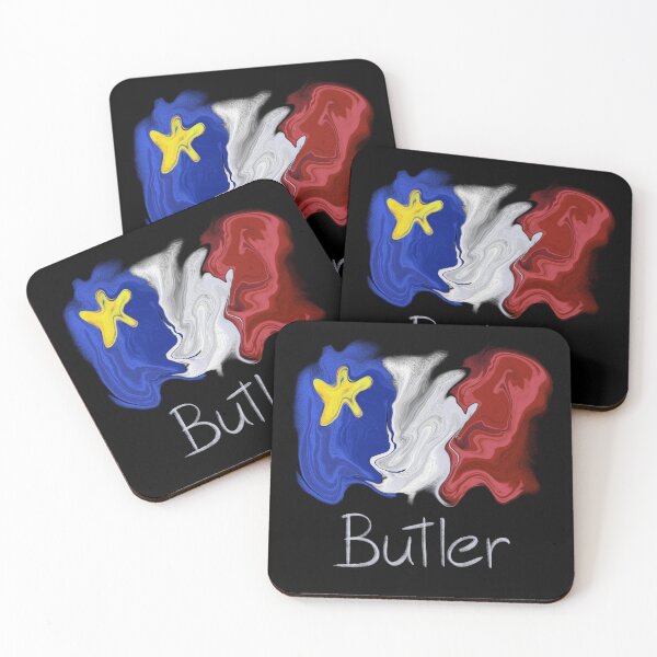 Item preview, Acadian Flag pastel liquid Butler  - Drapeau acadien liquide pastel Butler designed and sold by ColoursOfFrance.