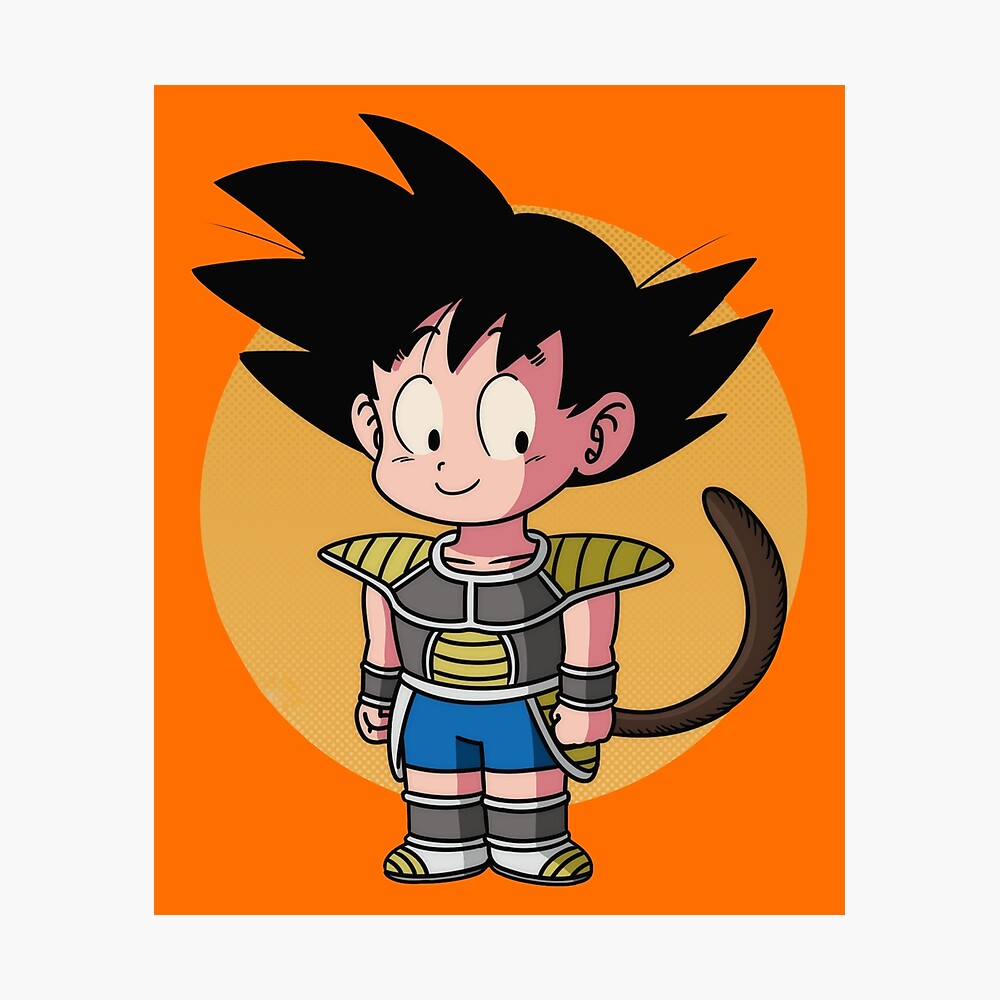 Cute Kid Goku Super Saiyan Smiling