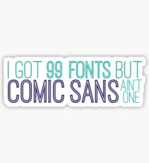 comic sans Sticker