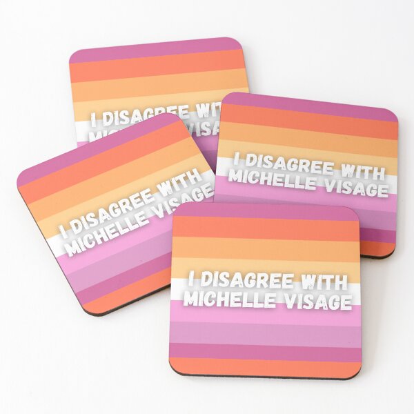 Item preview, i disagree with michelle visage (white text, lesbian flag) designed and sold by tessismore.