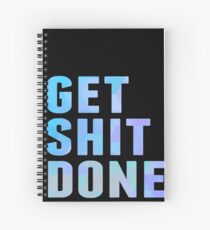 Cuaderno de espiral Mierda, azul