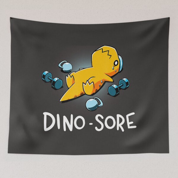 Item preview, Dino Sore Funny Dinosaur Workout Gym Fitness Lifting designed and sold by EricGreen68.