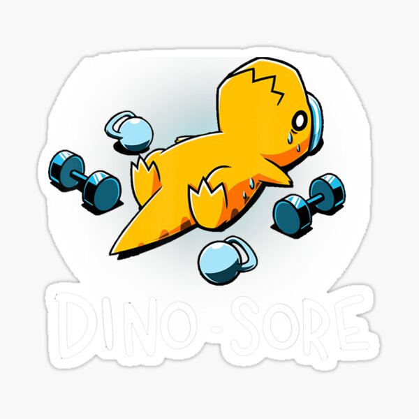 Item preview, Dino Sore Funny Dinosaur Workout Gym Fitness Lifting designed and sold by EricGreen68.