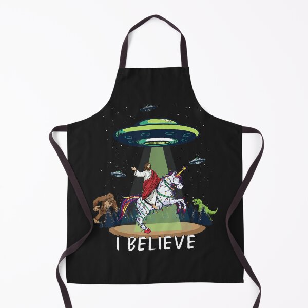 Item preview, Believe Bigfoot Dinosaur Alien UFO Jesus Riding On Unicorn designed and sold by EricGreen68.