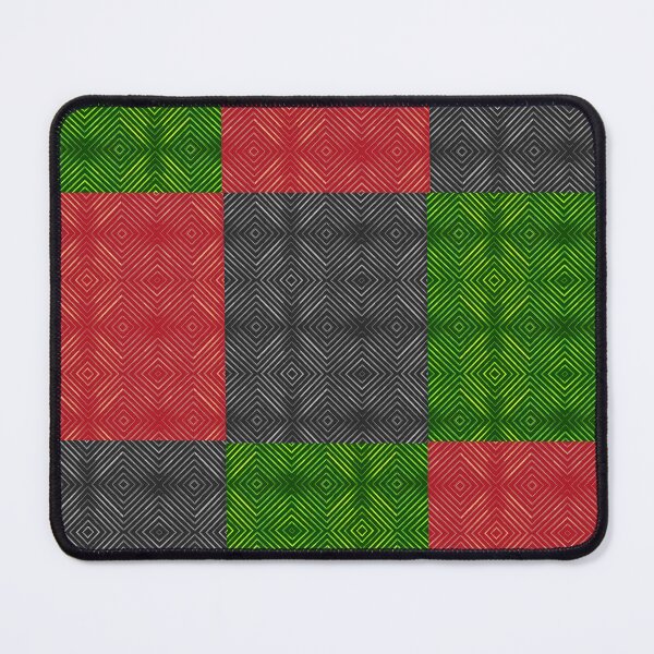 Item preview, Red Black And Green Block Pattern designed and sold by Nathan J Taylor Art.