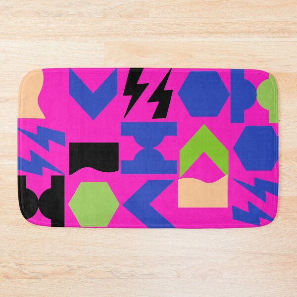 Item preview, Simple Shapes Hot Pink Mod Geometric Pattern designed and sold by Ferocious-Pear.