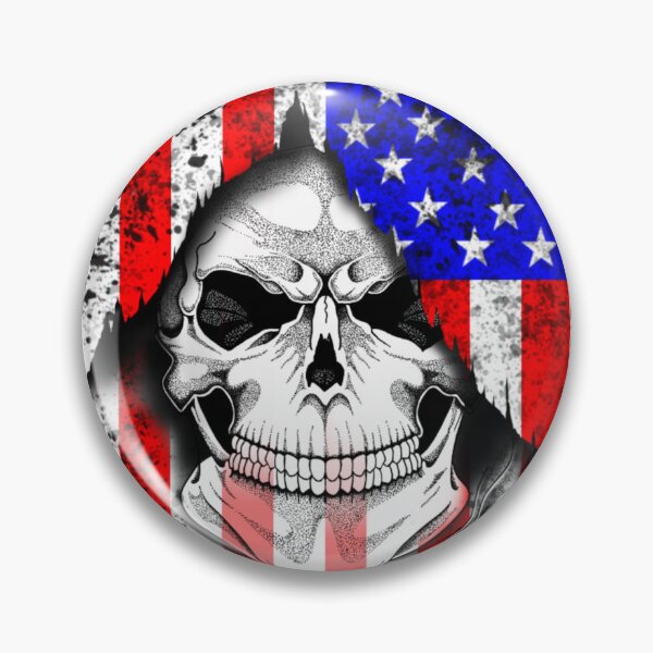 Item preview, Skull American Flag designed and sold by Bumblebee2013.