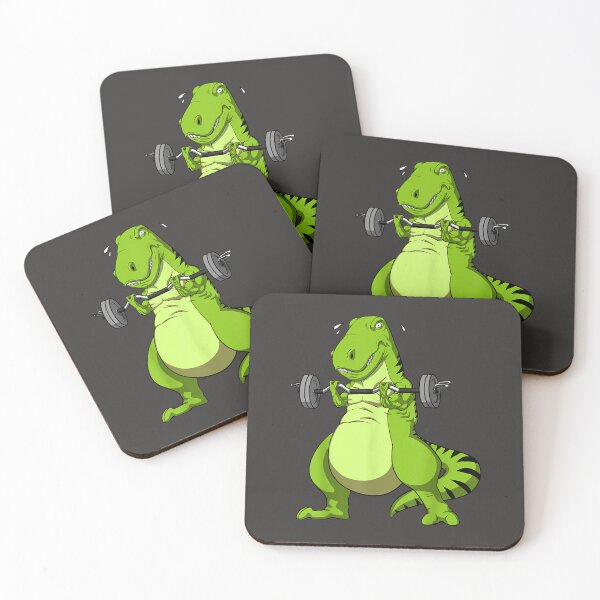 Item preview, Dinosaur Fitness Gym Bodybuilder Weightlifting Deadlift dinosaur Funny designed and sold by EricGreen68.