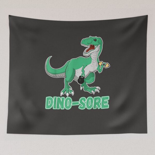 Item preview, Dinosore Fitness Gym Workout Funny Dinosaur Pun designed and sold by EricGreen68.