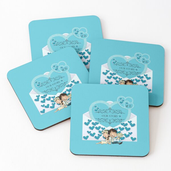 Item preview, Our Story (Aqua) designed and sold by PawsitiveMum.