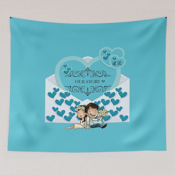 Item preview, Our Story (Aqua) designed and sold by PawsitiveMum.