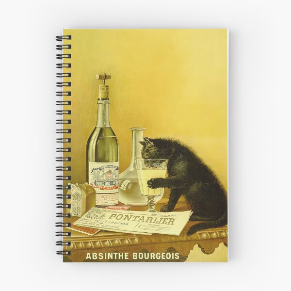 Artikelvorschau, Cat, Absinthe, Vintage Beverage Wall Art  entworfen und verkauft von vintagevivian.