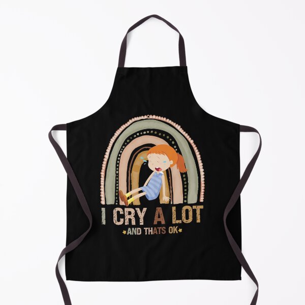 Item preview, Funny I Cry A Lot And Thats Ok, Cute Beautiful Saying,Cute Crying Girl Watercolor Sunset Design designed and sold by pedrored369.