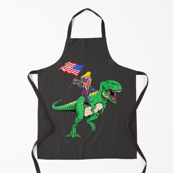 Item preview, Funny Trump Riding Dinosaur American Flag Republican designed and sold by EricGreen68.