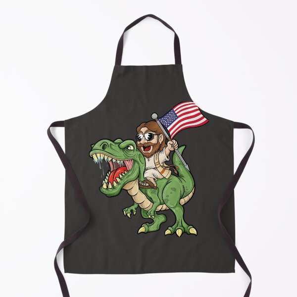 Item preview, Jesus Riding Dinosaur Funny Meme designed and sold by EricGreen68.