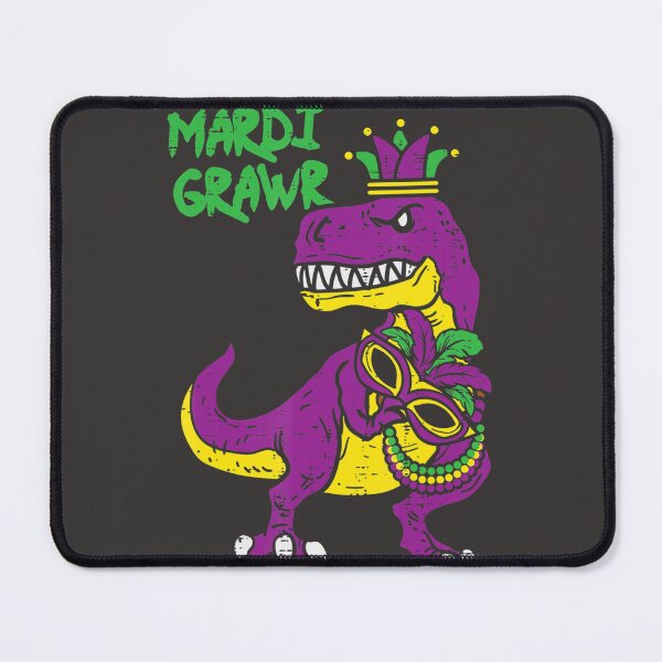 Item preview, Mardi Grawr Dino Mardi Gras  Funny Meme designed and sold by EricGreen68.