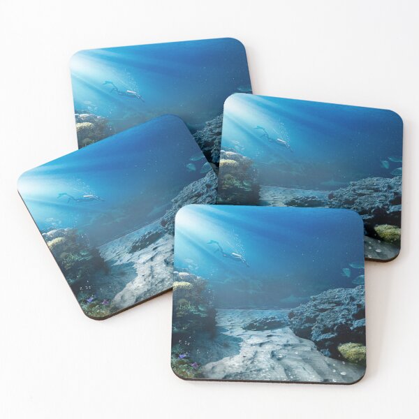 Item preview,  Scuba diver underwater - coral reef designed and sold by Photo-DesignArt.