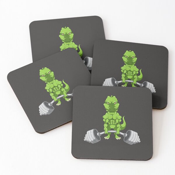 Item preview, Dinosaur Training Weightlifting Fitness Motivation Gym deadlift dinosaur meme designed and sold by EricGreen68.