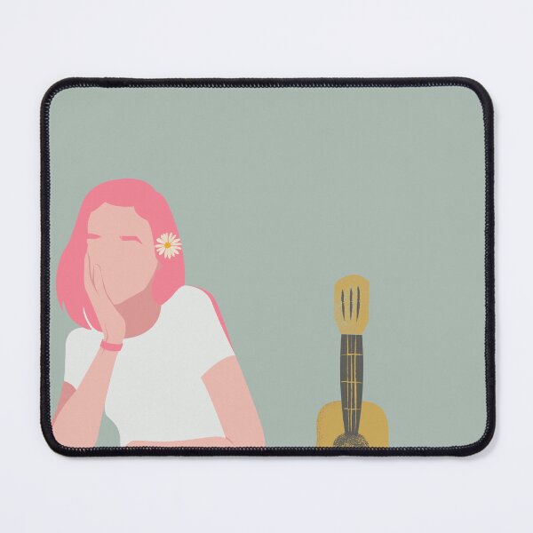 Item preview, A Girl with Her Yellow Guitar designed and sold by Lovv Sphere.