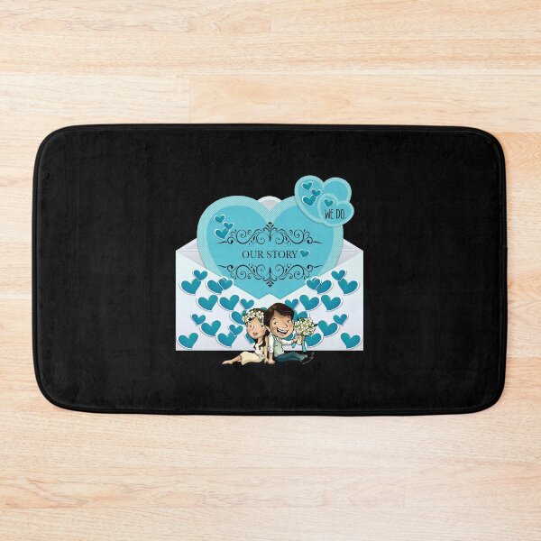 Item preview, Our Story (Aqua on Black) designed and sold by PawsitiveMum.