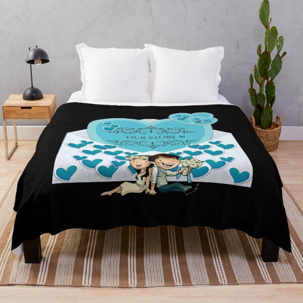 Item preview, Our Story (Aqua on Black) designed and sold by PawsitiveMum.