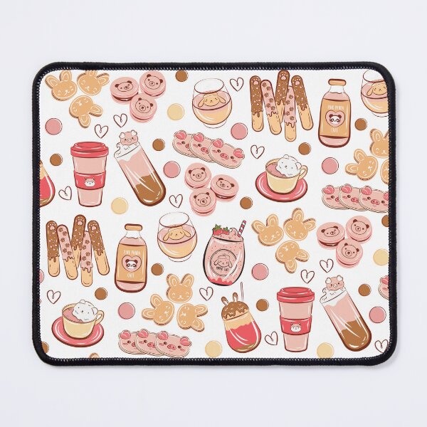 Item preview, Cute Cafe Treats on White designed and sold by Jack-and-Winnie.