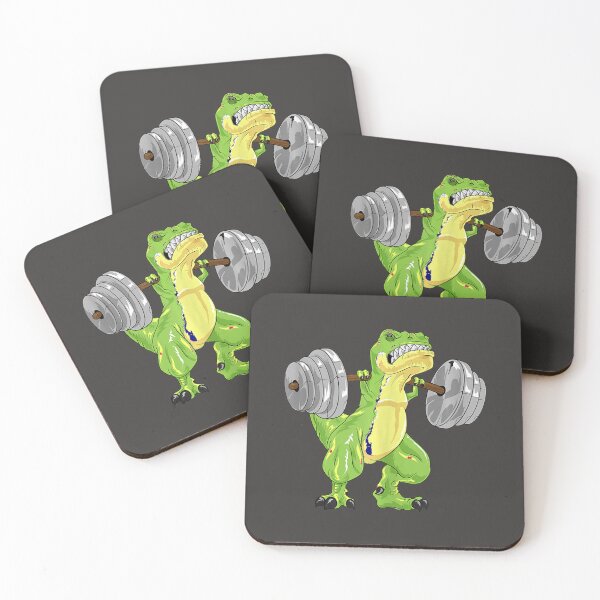 Item preview, Dinosaur squat bodybuilder Gift Powerlifting Gym deadlift dinosaur designed and sold by EricGreen68.