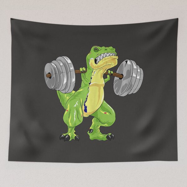 Item preview, Dinosaur squat bodybuilder Gift Powerlifting Gym deadlift dinosaur designed and sold by EricGreen68.