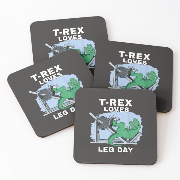 Item preview, Dinosaur Loves Leg Day, Arms, Funny Dinosaur  Fitness deadlift dinosaur designed and sold by EricGreen68.