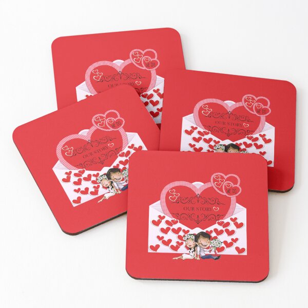 Item preview, Our Story (Red on Red) designed and sold by PawsitiveMum.
