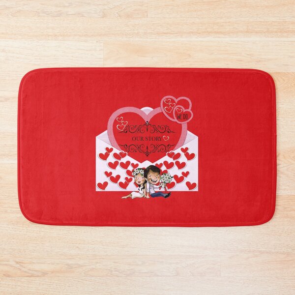 Item preview, Our Story (Red on Red) designed and sold by PawsitiveMum.