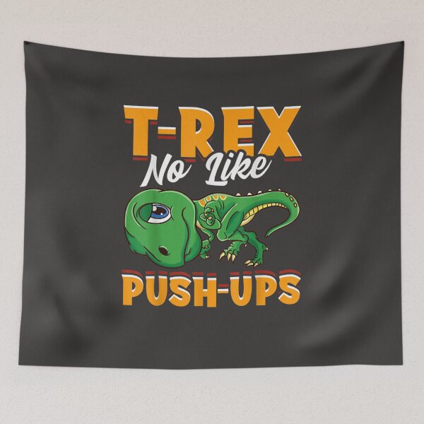 Item preview, No Like PUSH-UPS Funny Dinosaur Gym Workout deadlift dinosaur designed and sold by EricGreen68.