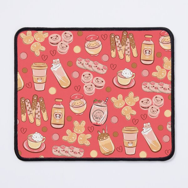 Item preview, Cute Cafe Treats on Red designed and sold by Jack-and-Winnie.