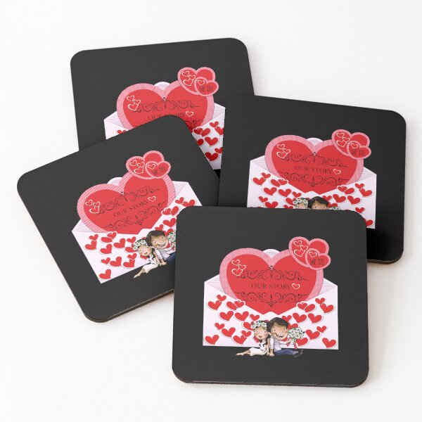 Item preview, Our Story (Red on Black) designed and sold by PawsitiveMum.