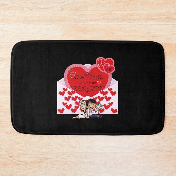 Item preview, Our Story (Red on Black) designed and sold by PawsitiveMum.