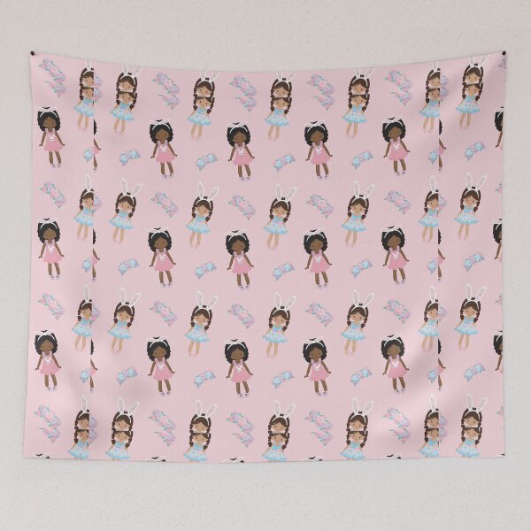 Item preview, Kawaii Girl Easter Bunny Rabbit Ears Pattern designed and sold by ILLYL Creatives.
