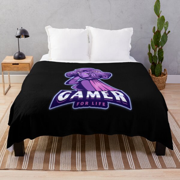 Item preview, Gamer for Life with Female Warrior Princess designed and sold by PRIVARSHU.