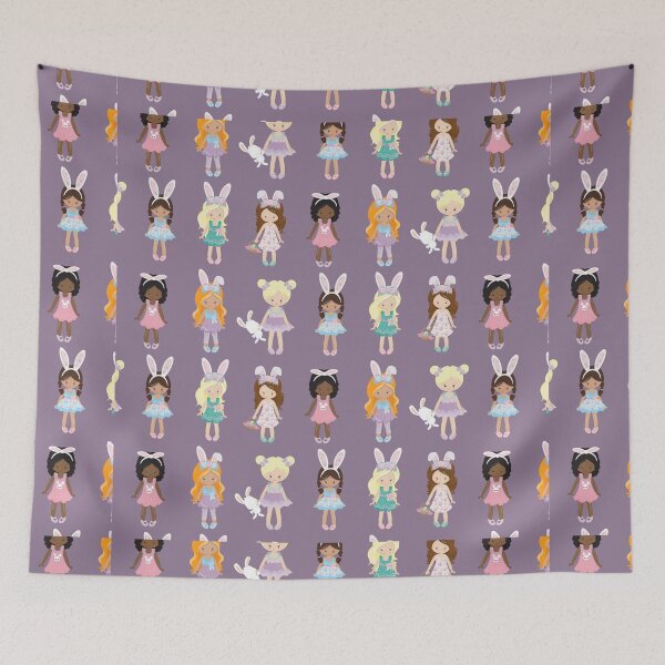 Item preview, Cute Easter Bunny Ears Kawaii Girls Pattern designed and sold by ILLYL Creatives.