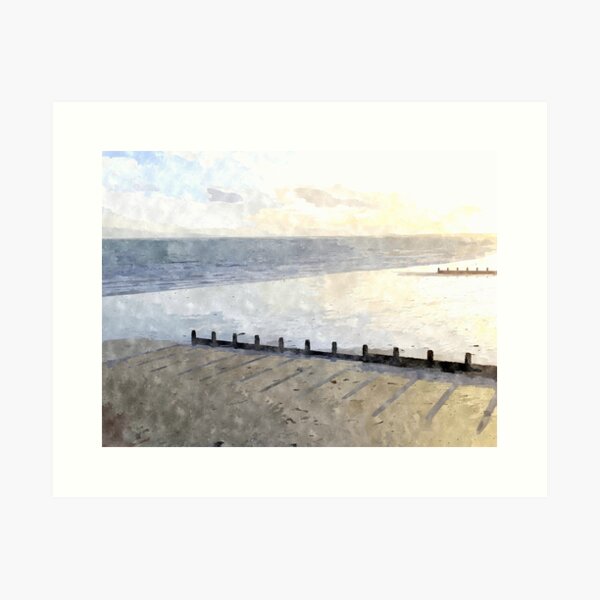 Sunset At The Beach Art Print