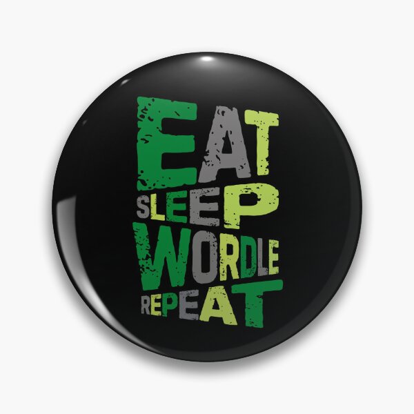 Item preview, eat sleep wordle repeat v3 designed and sold by Grafik0.