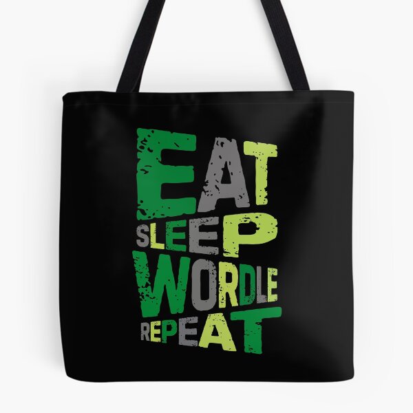Item preview, eat sleep wordle repeat v3 designed and sold by Grafik0.