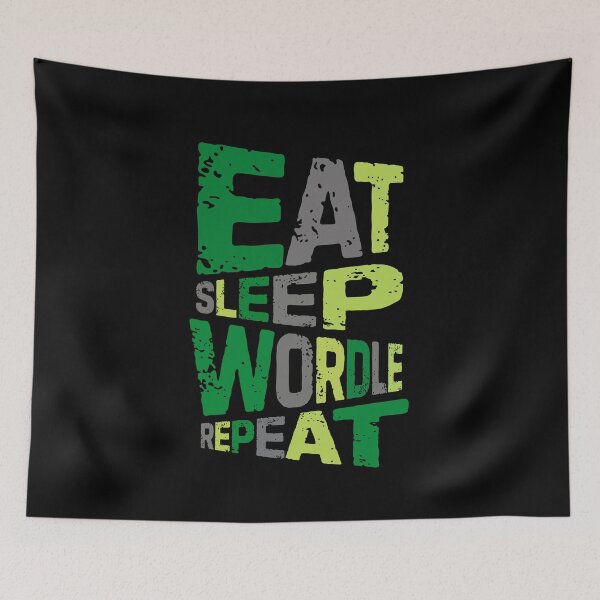 Item preview, eat sleep wordle repeat v3 designed and sold by Grafik0.