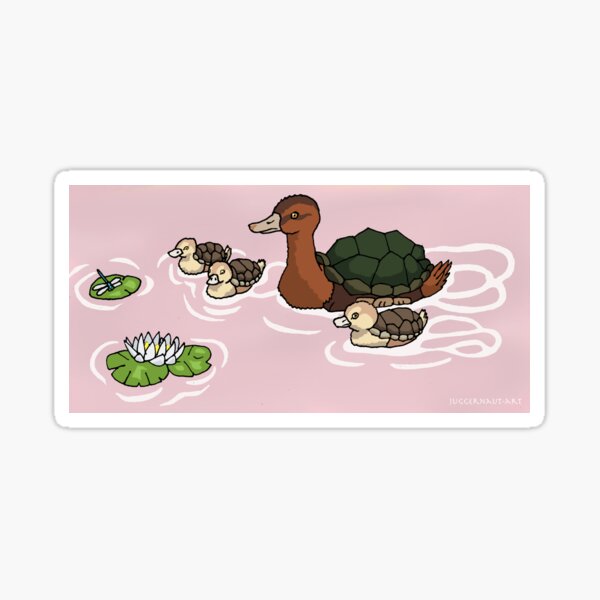 Turtleduck Family Sticker