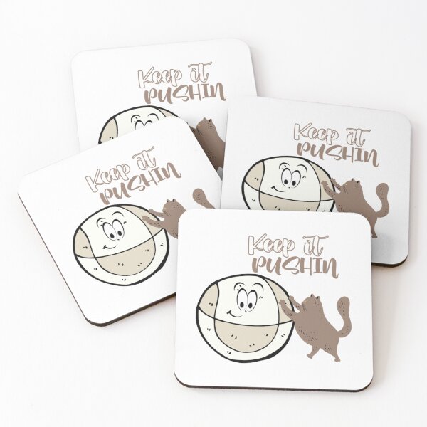 Item preview, keep it pushin cute cat animal Active    designed and sold by KayzekFashion.