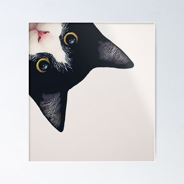 Item preview,  Black And White Cat  designed and sold by jaquinArt22.