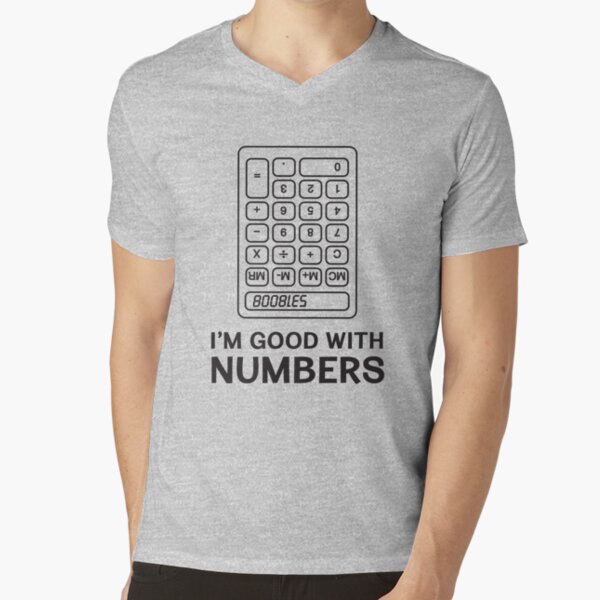 I'm good with numbers. Calculator Boobies Greeting Card for Sale by bawdy