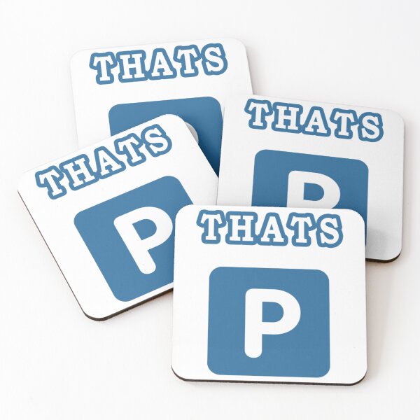 Item preview, P Emoji - Thats P - Blue P      designed and sold by KayzekFashion.