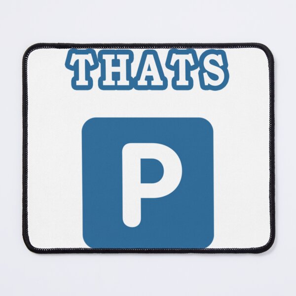 Item preview, P Emoji - Thats P - Blue P designed and sold by KayzekFashion.